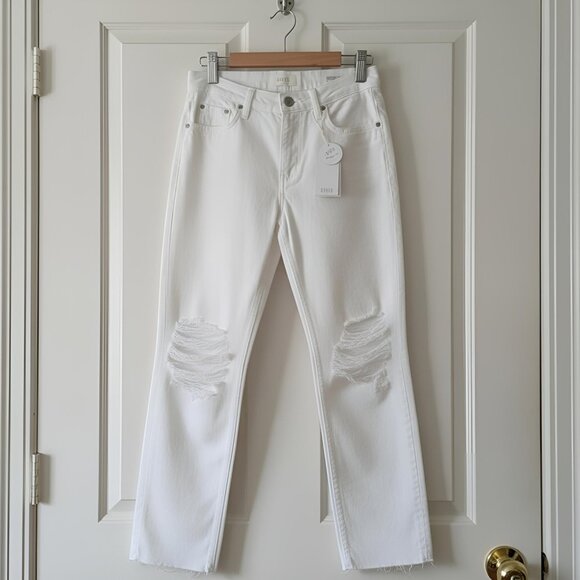 Rails Denim - Rails Atwater Slouchy Straight Jeans White Blanche 25W NWT High Rise Boho